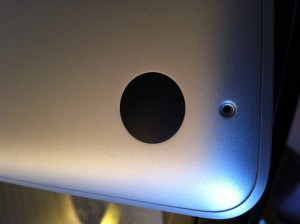Screw hole on case of MacBook Pro
