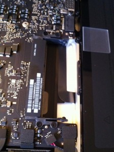Empty RAM bay on MacBook Pro