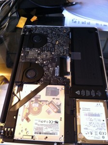 Inside MacBook Case Empty RAM Slot