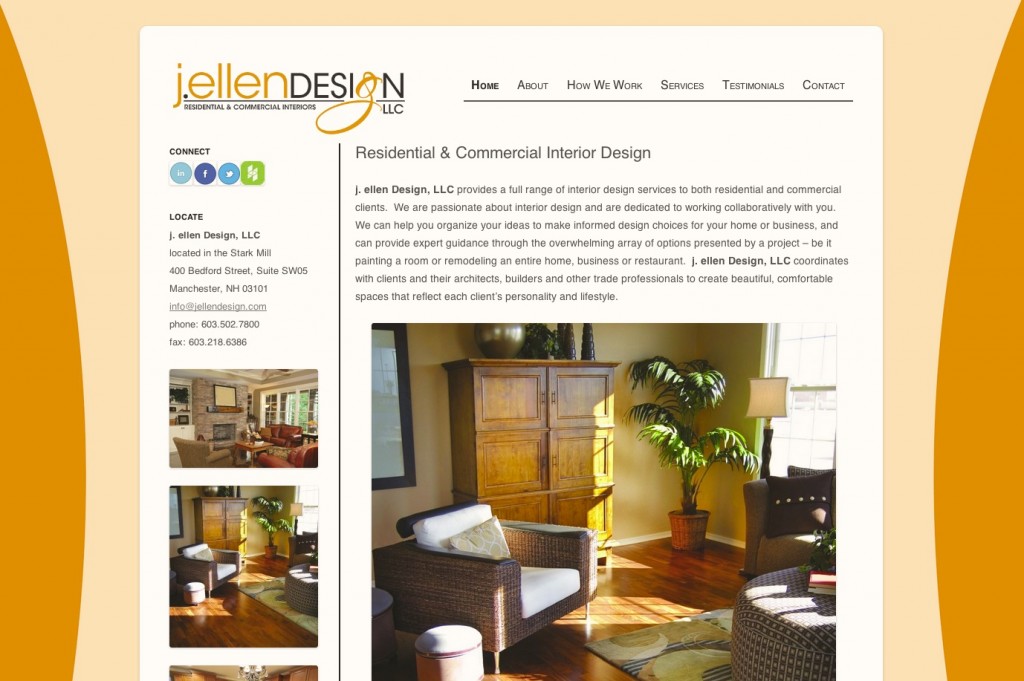 j ellen design finished website