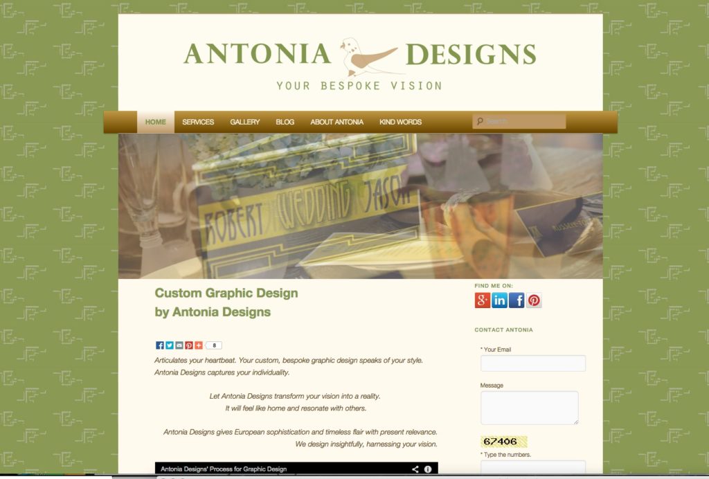 Antonia Designs Before