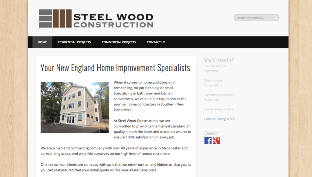 Steel Wood Construction After Redesign