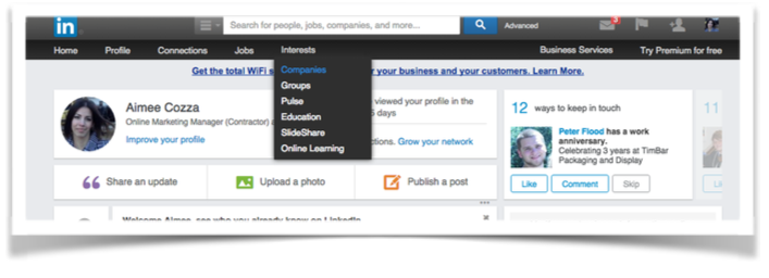 Step 1 to Create a LinkedIN Page