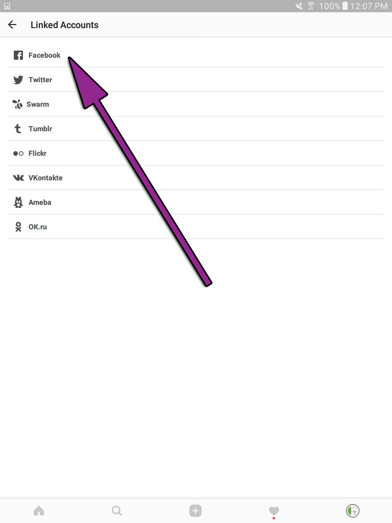 Step 4 Choose Facebook Step 4 Choose Facebook