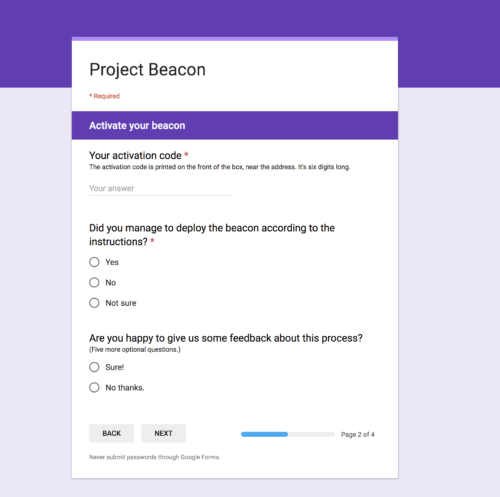 Google Beacon Setup Part 2