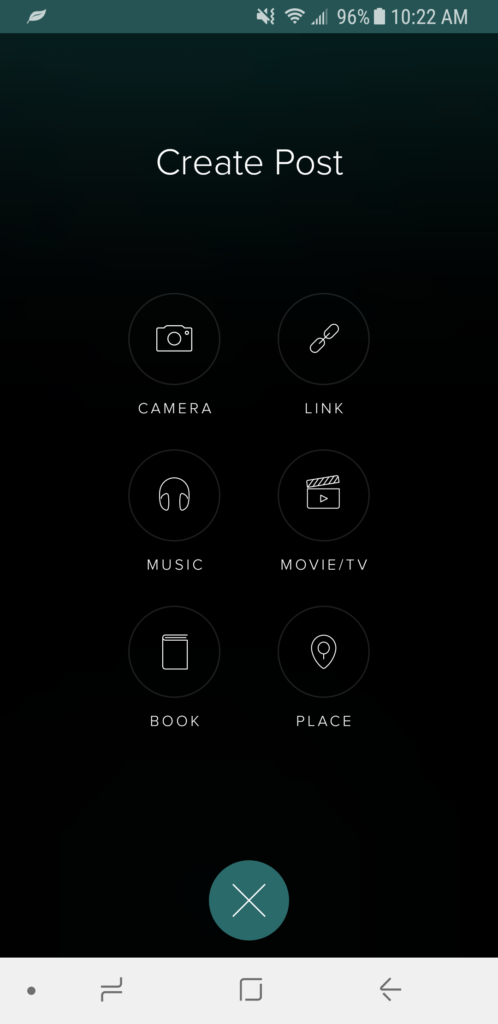 Create post on Vero Create post on Vero
