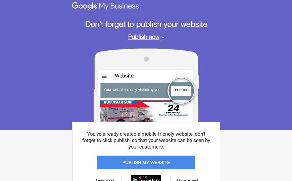 Publish your Website