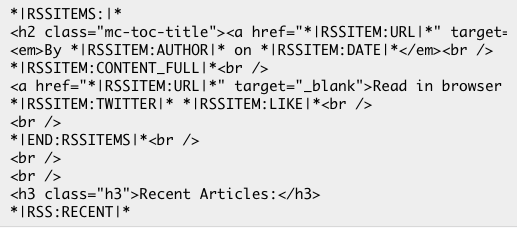 Default RSS Template Default RSS Template