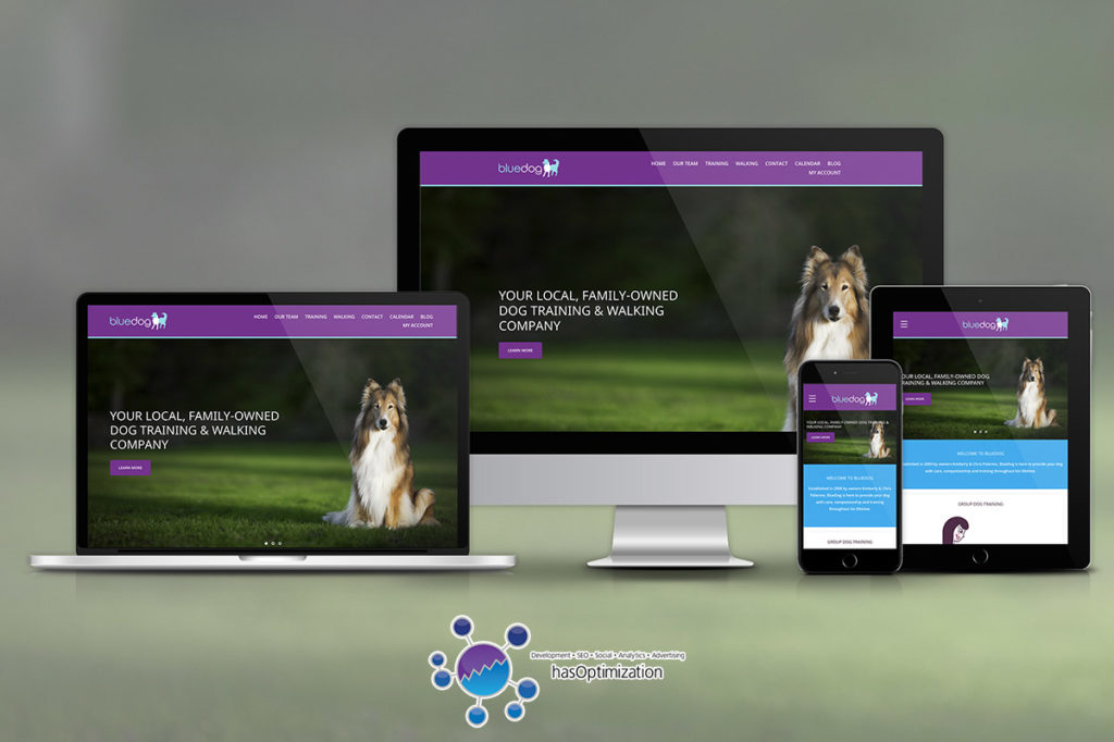 BlueDog Pet Care New Website