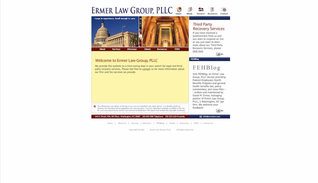 Ermer Law Group Old Website