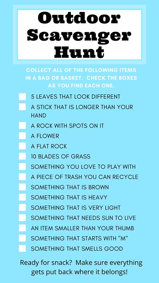 Outdoor Scavenger Hunt