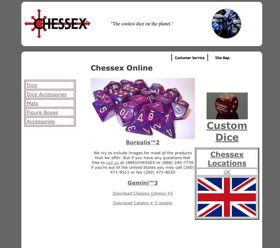 Chessex Website