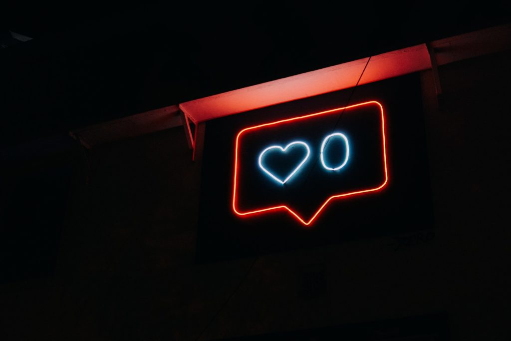 0 Hearts Neon Sign