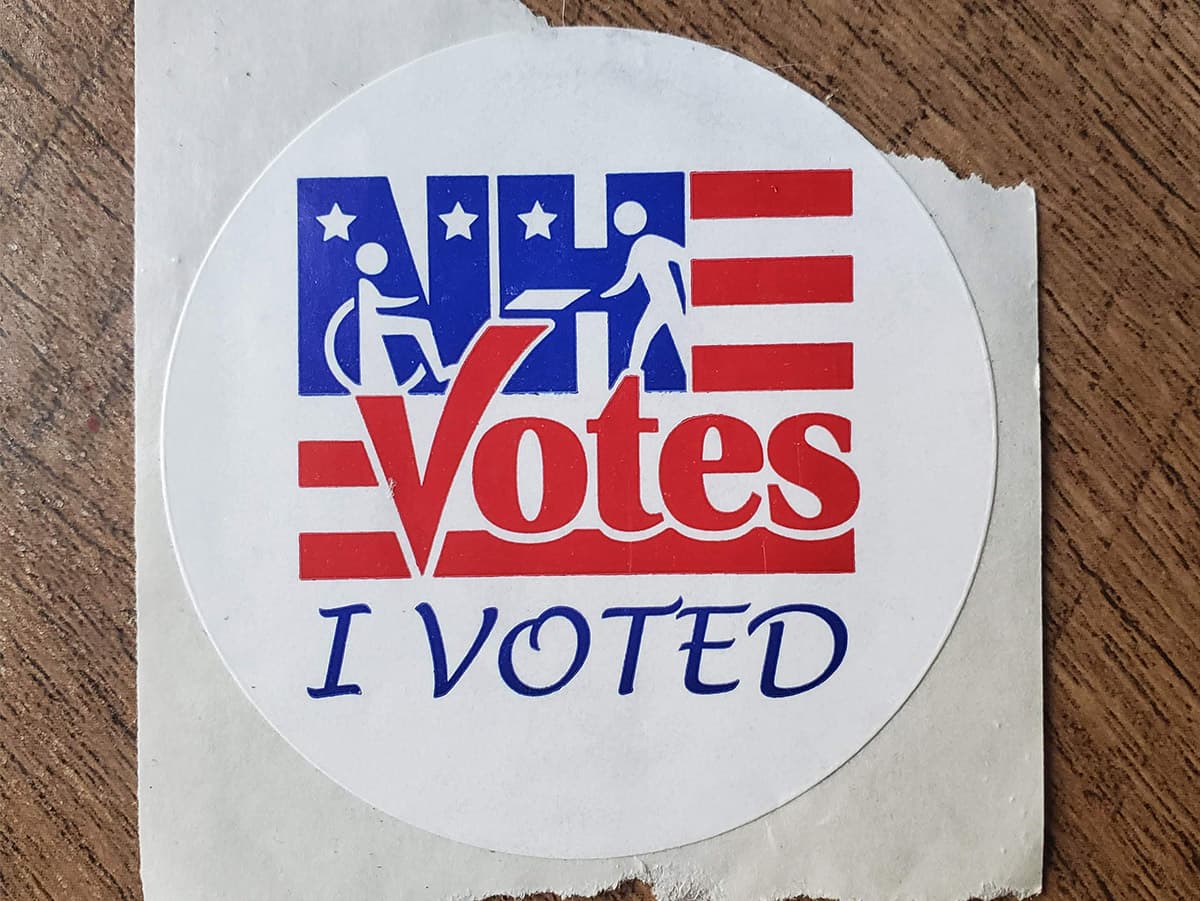Get your NH Votes "I Voted" Sticker Badge for your site