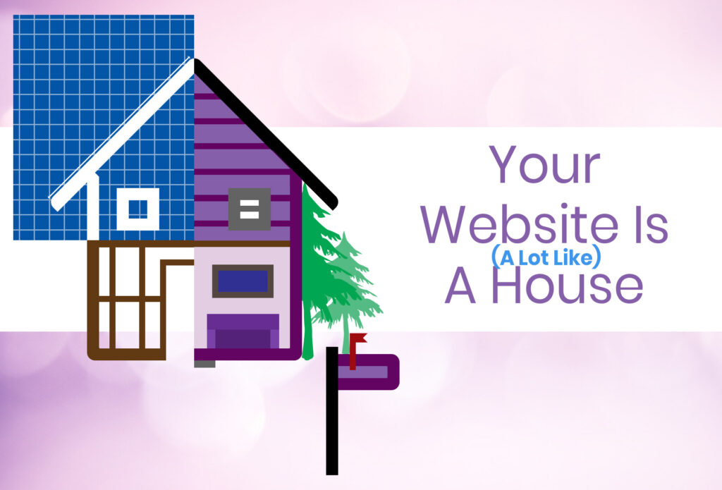 Your website is a lot like a house Your website is a lot like a house