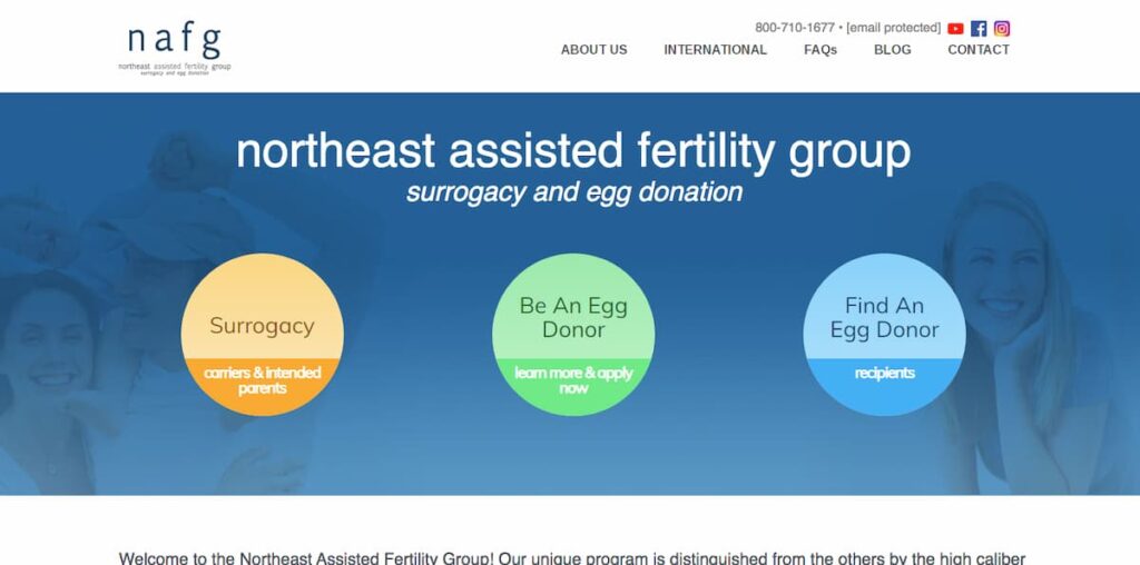 Old Northeast Assisted Fertility Group Website