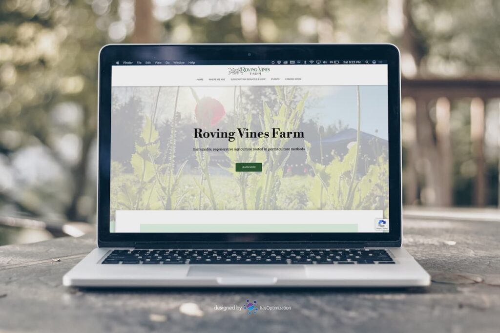 Roving Vines Farm Website
