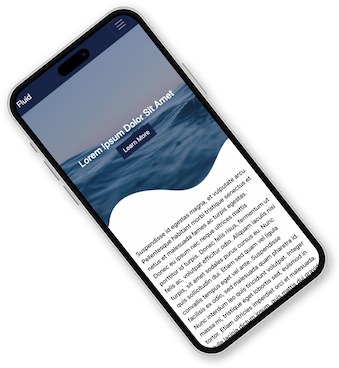 fluid.png is a mockup of a website for the organization of that name.